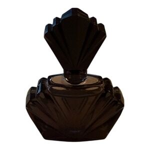 Elizabeth Taylor Passion Parfum 0.12 Fl Oz 3.7 Ml Art Deco Black Glass Bottle